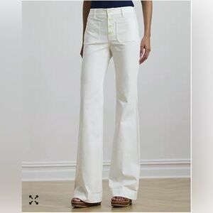 Lauren Ralph Lauren Women's White
Wide Leg Denim Jean Size 10